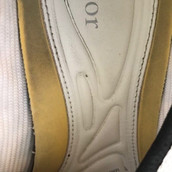 DIOR Vintage Fusion Embellished Beaded Floral Sneakers Shoe Slides Leather Mesh - Picture 3 of 13